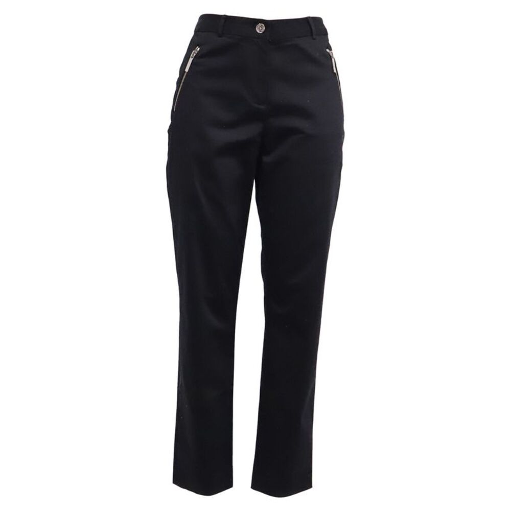 Michael Kors Zipper Pocket Trousers in Black Cotton
